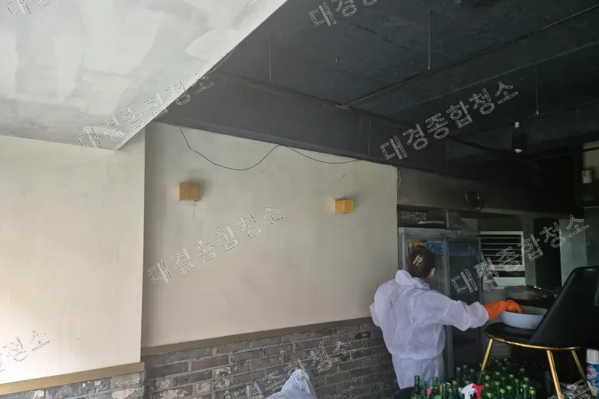 광명 화재청소 업체 이자카야 술집 상가 화재복구 비용