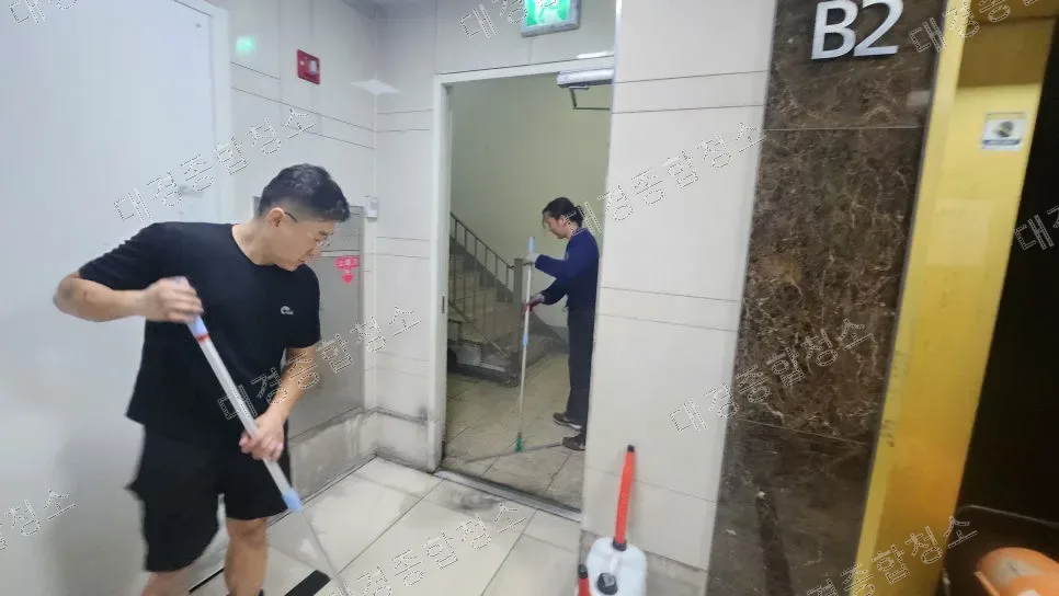 아파트 공용부 그을음 제거 후기 복도 화재피해 복구 업체[청라제일풍경채]