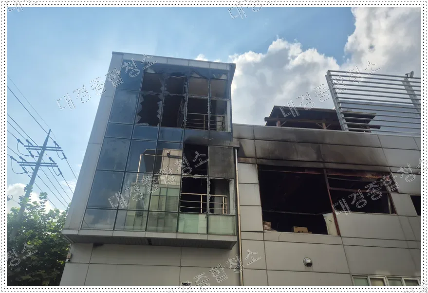 인천 화재청소 전문 업체 직접 피해입은 공장 철거부터 원상 복원 후기