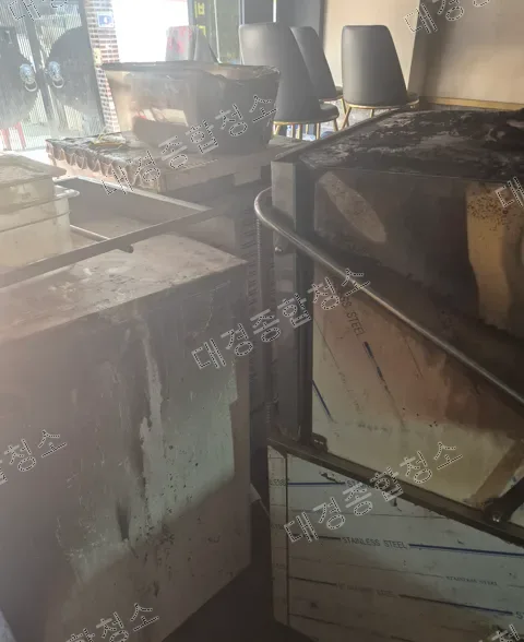 광명 화재청소 업체 이자카야 술집 상가 화재복구 비용