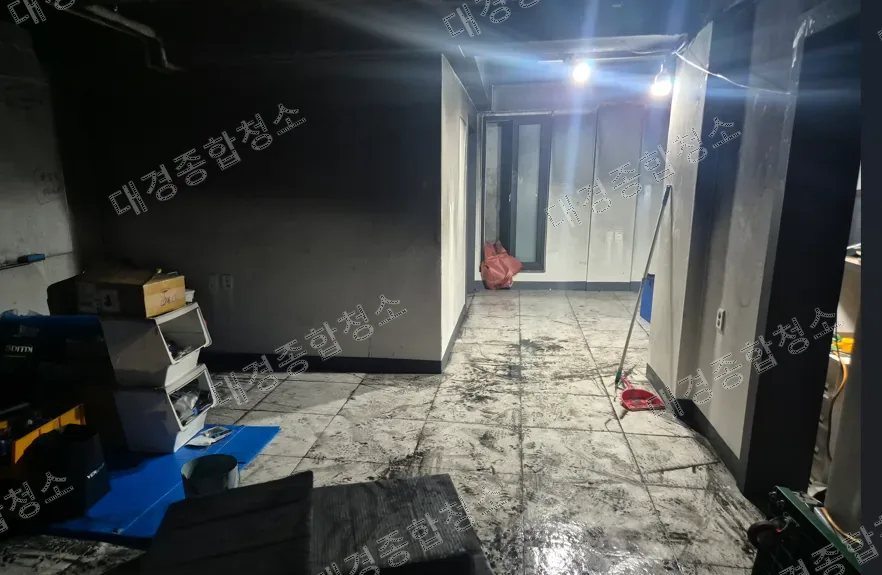 논현동 상가 화재청소 비용 학원 화재복구 업체