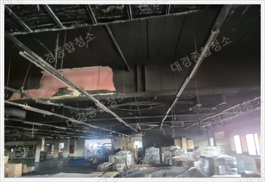 인천 화재청소 전문 업체 직접 피해입은 공장 철거부터 원상 복원 후기