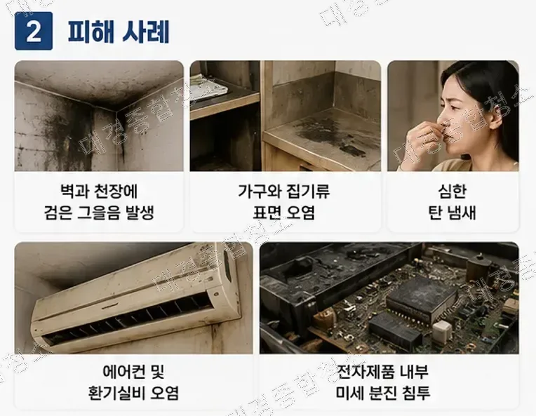 간접화재청소, 왜 특수청소 업체에 맡겨야 할까?
