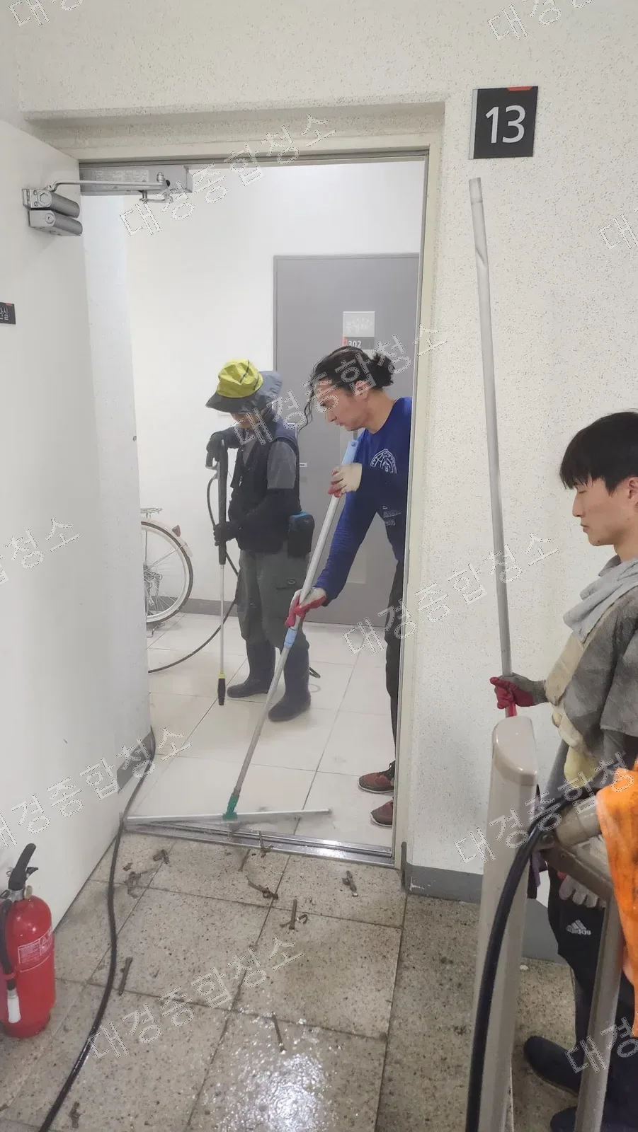 아파트 공용부 그을음 제거 후기 복도 화재피해 복구 업체[청라제일풍경채]