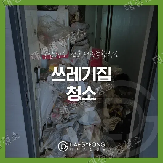 부평 쓰레기집청소 업체 악취와 오염 깔끔한 복원 현장