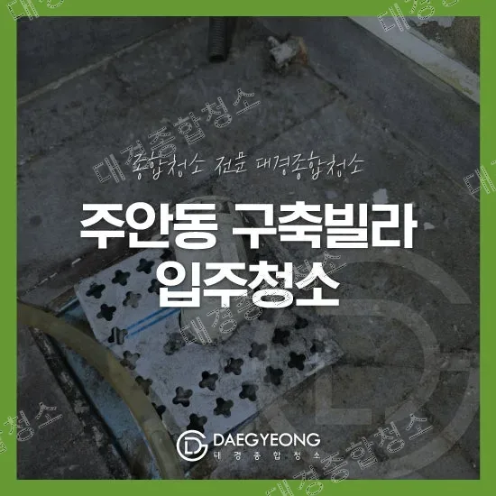 주안동 정다운파크빌 입주청소 하자검수 구축빌라 깨끗하게!