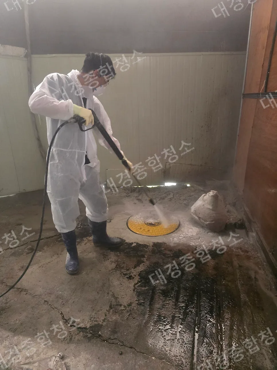 남동공단 석재가공 공장 퇴거청소 분진제거 과정
