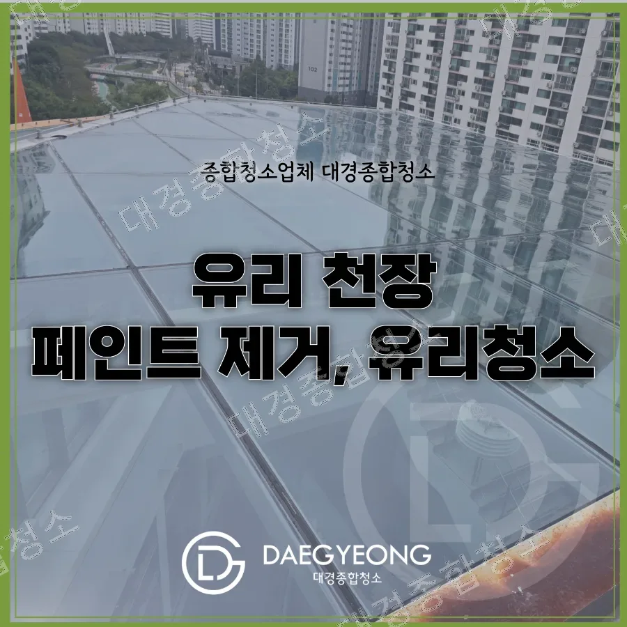 유리 지붕청소 / 페인트 제거 작업기 - 두꺼운 페인트까지 깔끔하게!